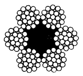 ГОСТ 7665-80 Канат двойной свивки типа ЛК-3 конструкции 6х25(1+6; 6+12)+1 о.с. Сортамент (с Изменениями N 1, 2)
