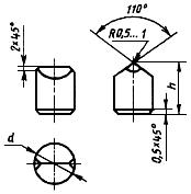 ГОСТ 880-75 Изделия твердосплавные для горного инструмента. Формы и размеры (с Изменениями N 1, 2, 3, 4, с Поправками)