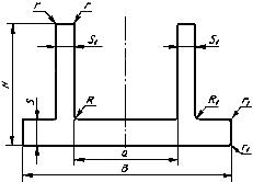 ГОСТ 17575-90 Профили прессованные прямоугольные таврошвеллерного сечения из алюминиевых и магниевых сплавов. Сортамент