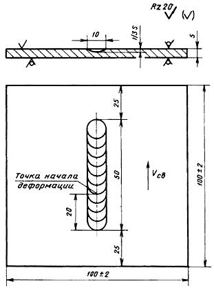 ГОСТ 26389-84 Соединения сварные. Методы испытаний на сопротивляемость образованию горячих трещин при сварке плавлением