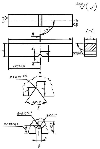 ГОСТ 9454-78 Металлы. Метод испытания на ударный изгиб при пониженных, комнатной и повышенных температурах (с Изменениями N 1, 2)
