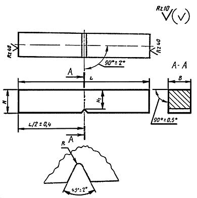 ГОСТ 9454-78 Металлы. Метод испытания на ударный изгиб при пониженных, комнатной и повышенных температурах (с Изменениями N 1, 2)