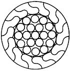 ГОСТ 3090-73 Канаты стальные. Канат закрытый несущий с одним слоем зетобразной проволоки и сердечником типа ТК. Сортамент (с Изменениями N 1, 2)