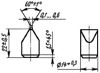 ГОСТ 880-75 Изделия твердосплавные для горного инструмента. Формы и размеры (с Изменениями N 1, 2, 3, 4, с Поправками)