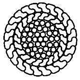 ГОСТ 18901-73 Канаты стальные. Канат закрытый несущий с двумя слоями зетобразной проволоки и сердечником типа ТК. Сортамент (с Изменениями N 1, 2)