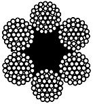 ГОСТ 3071-88 Канат стальной двойной свивки типа ТК конструкции 6х37(1+6+12+18)+1 о.с. Сортамент (с Изменением N 1)