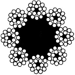 ГОСТ 3097-80 Канаты двойной свивки типа ТК конструкции 8х16(0+5+11)+9 о.с., типа ЛК-О конструкции 8х6(0+6)+9 о.с. Сортамент (с Изменениями N 1, 2)