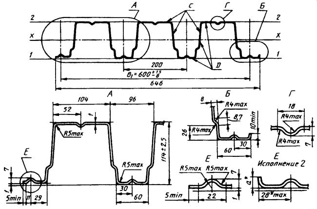 ГОСТ 24045-94 Профили стальные листовые гнутые с трапециевидными гофрами для строительства. Технические условия