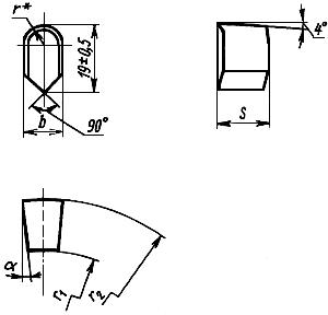 ГОСТ 880-75 Изделия твердосплавные для горного инструмента. Формы и размеры (с Изменениями N 1, 2, 3, 4, с Поправками)