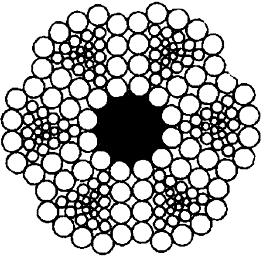 ГОСТ 3085-80 Канат двойной свивки трехграннопрядный конструкции 6х30(6+12+12)+1 о.с. Сортамент (с Изменениями N 1, 2)