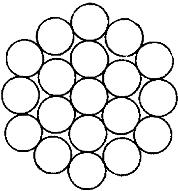 ГОСТ 3063-80 Канат одинарной свивки типа ТК конструкции 1х19(1+6+12). Сортамент (с Изменениями N 1, 2)