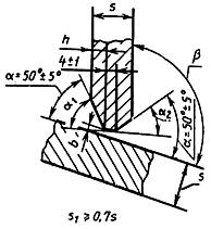 ГОСТ 11533-75 Автоматическая и полуавтоматическая дуговая сварка под флюсом. Соединения сварные под острыми и тупыми углами. Основные типы, конструктивные элементы и размеры (с Изменением N 1)