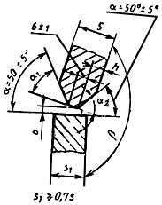ГОСТ 11533-75 Автоматическая и полуавтоматическая дуговая сварка под флюсом. Соединения сварные под острыми и тупыми углами. Основные типы, конструктивные элементы и размеры (с Изменением N 1)