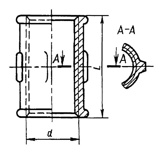 ГОСТ 8955-75 Соединительные части из ковкого чугуна с цилиндрической резьбой для трубопроводов. Муфты прямые длинные. Основные размеры (с Изменениями N 1, 2)