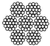 ГОСТ 3067-88 Канат стальной двойной свивки типа ТК конструкции 6х19(1+6+12)+1х19(1+6+12). Сортамент (с Изменением N 1)