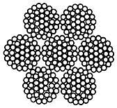 ГОСТ 3068-88 Канат стальной двойной свивки типа ТК конструкции 6х37(1+6+12+18)+1х37(1+6+12+18). Сортамент (с Изменением N 1)